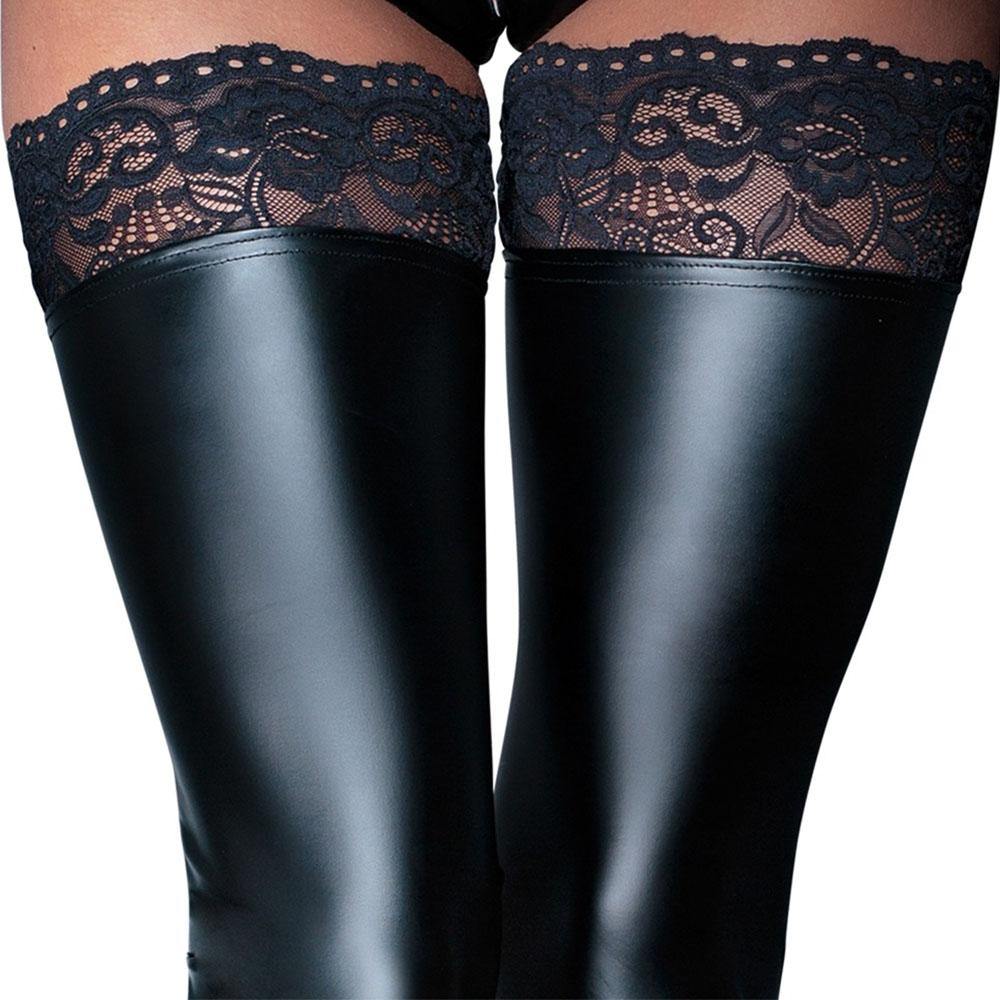 Noir Handmade Black Footless Lace Top Stockings LittleTickle co uk noir-handmade-black-footless-lace-top-stockings-littletickle-co-uk