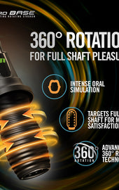 3RD Base Vibrating Roating Masturbator