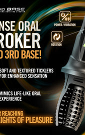 3RD Base Vibrating Roating Masturbator