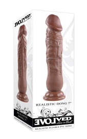 Evolved 7 Inch Realistic Dong Flesh Brown