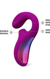 Lelo Enigma Dual Massager Deep Rose
