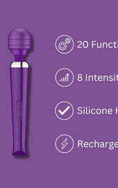 Loving Joy Rechargeable Magic Wand Vibrator Purple