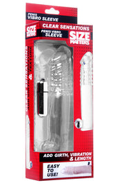 Size Matters Clear Vibrating Penis Sleeve