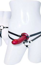SportSheets Menage A Trois Double Presentation Harness With Dild