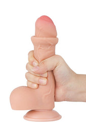 Lovetoy Sliding Easy Bend Skin Dildo 7 Inch