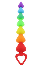 ToyJoy Rainbow Heart Anal Beads