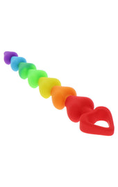 ToyJoy Rainbow Heart Anal Beads