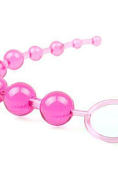 Pink Chain Of 10 Anal Beads