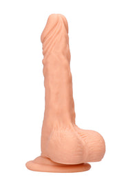 RealRock 8 Inch Dong With Testicles Flesh Pink