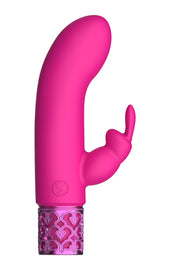 Royal Gems Dazzling Rechargeable Rabbit Bullet Pink