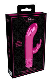 Royal Gems Dazzling Rechargeable Rabbit Bullet Pink
