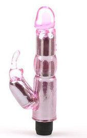 Waves Of Pleasure Crystal Pink Rabbit Vibrator
